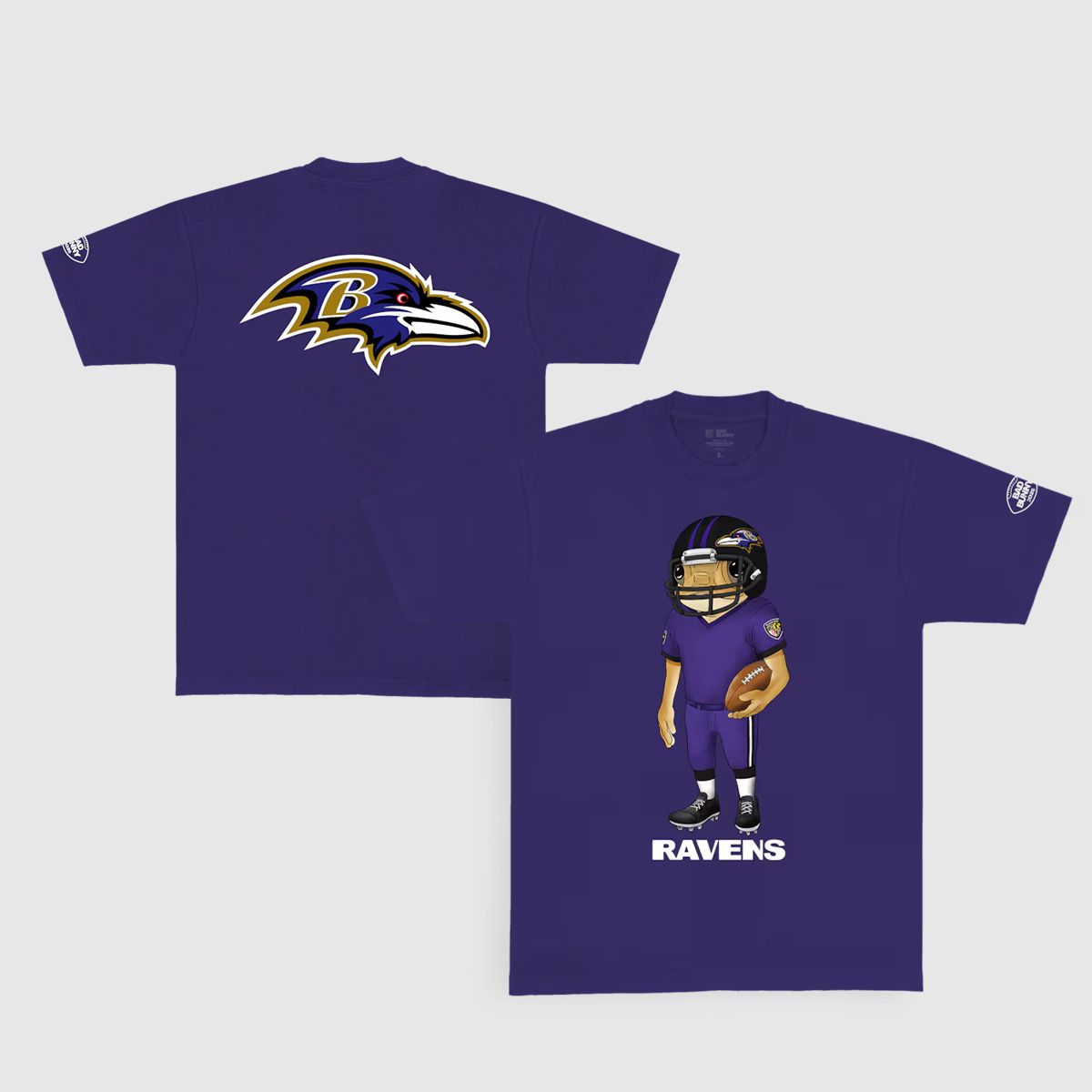 Men 2026 NFL Baltimore Ravens T-shirt purple 001->nfl t-shirts->Sports Accessory